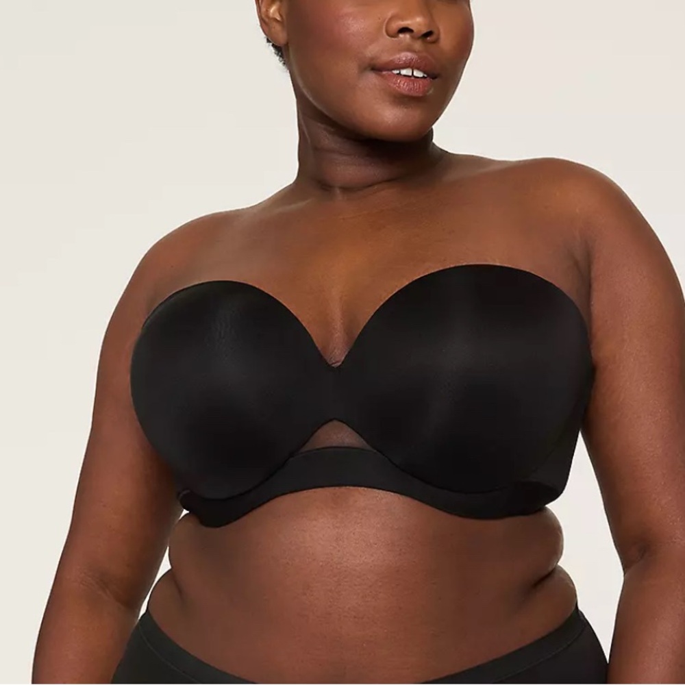 Cacique Black Strapless Convertible Bra